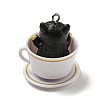 Opaque Resin Puppy Pendants LS-RESI-G095-01A-2