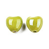 Pearlized Handmade Porcelain Beads X1-PORC-T007-21-09-3