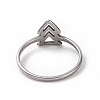 Non-Tarnish 201 Stainless Steel Arrow Mark Finger Ring for Women RJEW-J051-05P-3