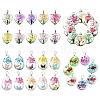 10Pcs Transparent Glass Pendants GLAA-YW0004-27-1