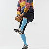 1 Pair Polycotton Solid Color Football Socks AJEW-CL0001-33E-4