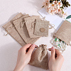 Beebeecraft 16Pcs 4 Styles Polyester Imitation Burlap Packing Pouches Drawstring Bags ABAG-BBC0001-01B-3