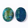 Natural Sesame Jasper/Kiwi Jasper Cabochons X-G-T062-18-2