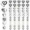 Alloy Beads Heart FIND-SP0002-19A-1