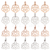 DICOSMETIC 24Pcs 2 Style 304 Stainless Steel Pendants STAS-DC0006-77-1