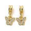 Rack Plating Brass Micro Pave Cubic Zirconia Charms KK-S398-04B-1