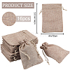 Beebeecraft Polyester Imitation Burlap Packing Pouches Drawstring Bags ABAG-BBC0001-02B-01-2