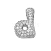 Brass Micro Pave Cubic Zirconia Pendants KK-A300-02P-D-1