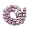 Opaque Solid Color Glass Beads Strands GLAA-N032-07H-2
