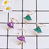 Enamel Mushroom Dangle Stud Earrings JE987B-3