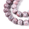 Baking Paint Glass Beads Strands DGLA-N016-8mm-03-3