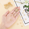 60Pcs Rack Plating 201 Stainless Steel Connector Charms STAS-DC0011-49-3