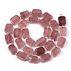 Natural Strawberry Quartz Beads G-T138-15-3