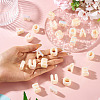 50Pcs 5 Styles UV Plating Opaque Acrylic Beads PACR-TA0001-31A-7