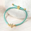 Adjustable Nylon Cord Bracelets X-BJEW-C096-01G-25-1