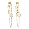 Brass Chains Tassel Earrings EJEW-TA00271-1