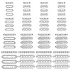 120Pcs 4 Styles Alloy Crystal Rhinestone Spacer Bars FIND-ME0004-07S-1