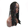 Iron Dreadlocks Beads Hair Decoration IFIN-S696-04G-1-3