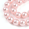 Baking Painted Pearlized Glass Pearl Bead Strands HY-N002-8mm-A10-4