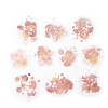 10Pcs 10 Style Paper Scrapbook Stickers LS-DIY-I113-05D-2