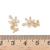 Brass Micro Pave Cubic Zirconia Pendants KK-C099-02G-03-3