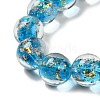 Handmade Dichroic Foil Glass Beads Strands DICH-U001-06D-3