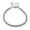 Polyester Cord Braided Bracelet Makings MAK-Z003-01P-12-1