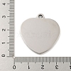 Non-Tarnish 201 Stainless Steel Pendants STAS-L079-26P-01-3