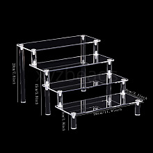 4-Tier Acrylic Action Figures Display Riser Stands PW-WG74712-02