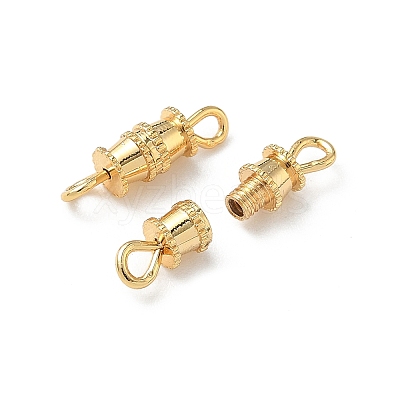 Brass Screw Clasps KK-Z136-44A-G-1