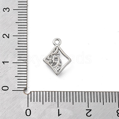 Brass Micro Pave Cubic Zirconia Pendants KK-H511-01P-03-1
