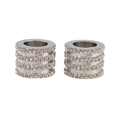 201 Stainless Steel Beads STAS-P437-02P-1