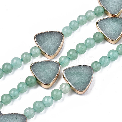 Natural Green Aventurine Beads Strands G-T131-62-1