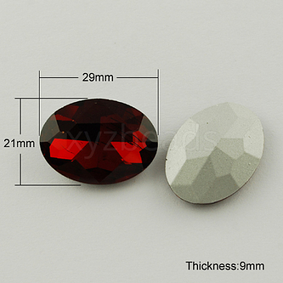 Glass Pointed Back Rhinestone RGLA-Q011-29x21mm-4-1