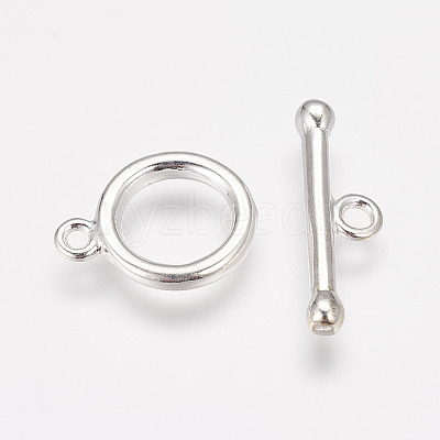 Brass Toggle Clasps X-KK201-S-1