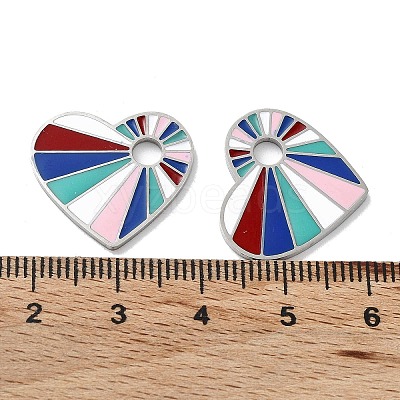 304 Stainless Steel Enamel Pendants LS-STAS-P339-17P-01-1