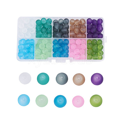 Transparent Glass Beads FGLA-X0001-03-8mm-1