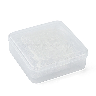 500Pcs Plastic Stud Earring Settings for Rhinestone KY-FS0001-06-1
