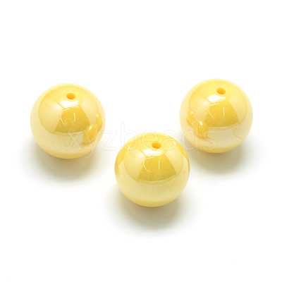Pearlized Style Acrylic Beads MACR-S826-12mm-M-1