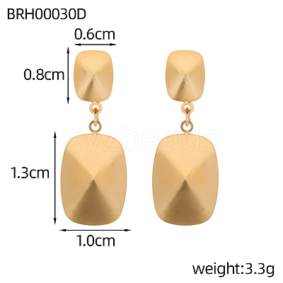 304 Stainless Steel Stud Earrings STAS-OY015-80G-1