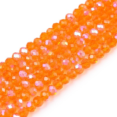 Electroplate Glass Beads Strands LS-EGLA-A044-T2mm-L25-1