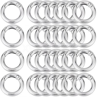 Zinc Alloy Spring Gate Rings FIND-SP0001-08A-1