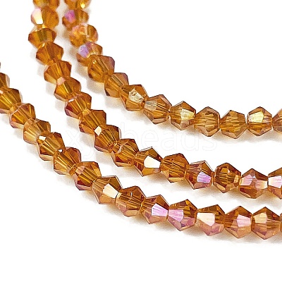 Transparent Electroplate Glass Beads Strands EGLA-A039-T3mm-UA09-1