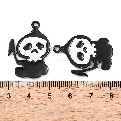 Halloween Theme Rack Plating Alloy Pendants FIND-M020-01B-EB-1