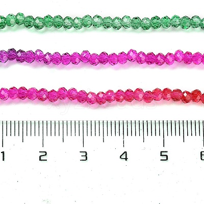 Transparent Painted Glass Beads Strands LS-DGLA-A034-T2mm-A24-1