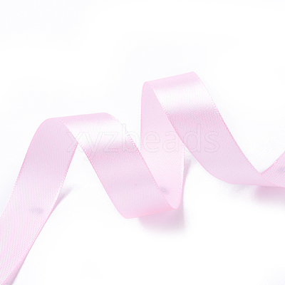 Breast Cancer Pink Awareness Ribbon Making Materials Single Face Satin Ribbon RC20mmY004-1