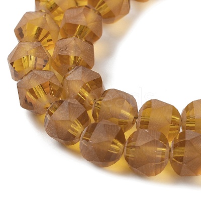 Electroplate Transparent Glass Beads Strands EGLA-I018-FA01-1