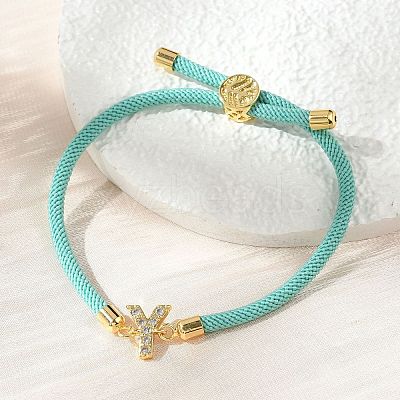 Adjustable Nylon Cord Bracelets BJEW-C096-01G-25-1