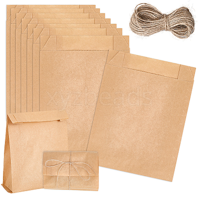 50Pcs Rectangle Paper Baking Bags CARB-SP0001-05A-02-1