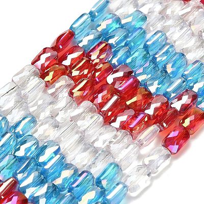 Electroplate Glass Beads Strands EGLA-P068-01A-04-1
